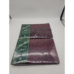 Vintage Springmaid Bill Blass Twin Fitted Sheet & Flat  200 Thread New
